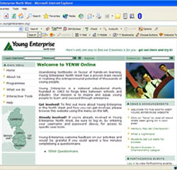 Young Enterprise web site